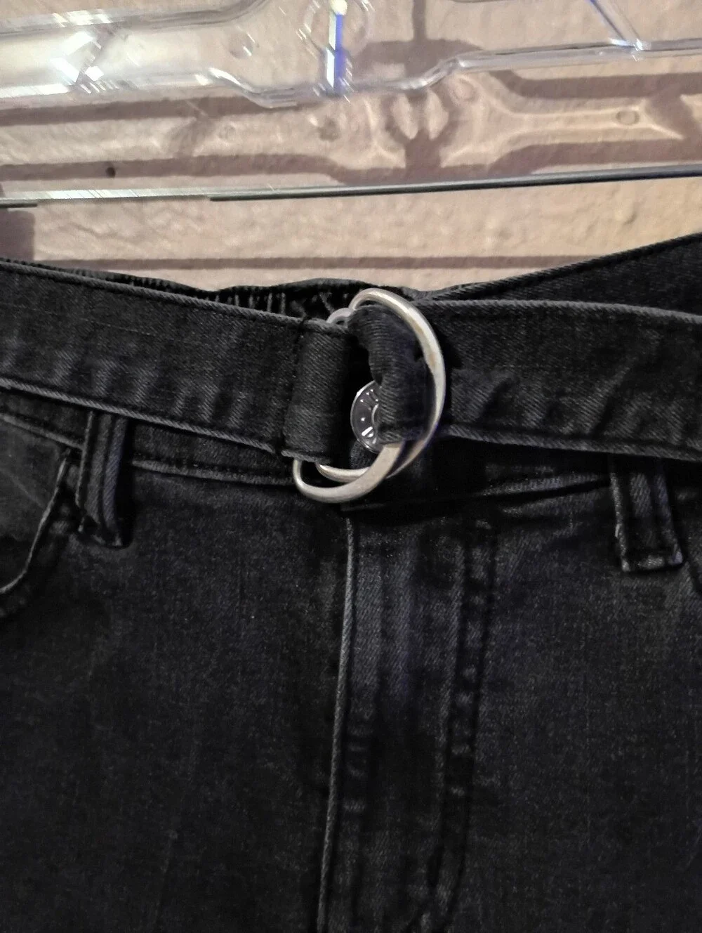 Girls Justice Size 10 Black Cargo Jeans